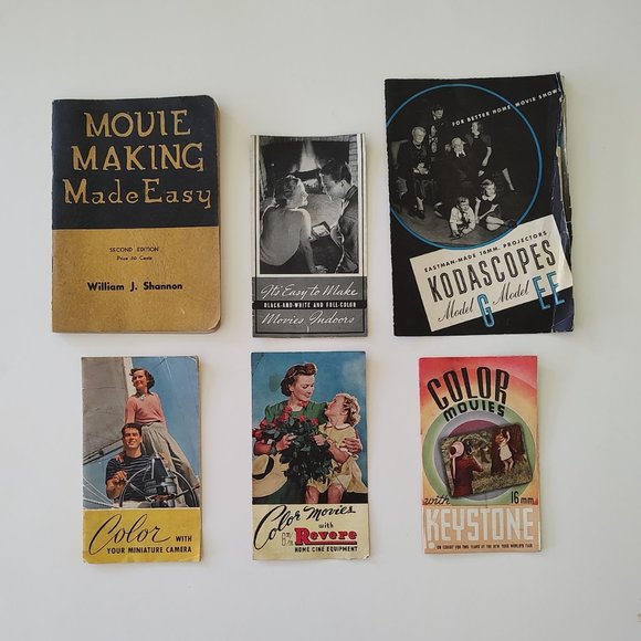Rare Cinematography Movie Making Advertising Kodascope Revere Keystone Kodak